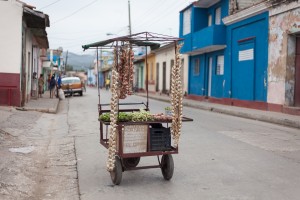 A street vendor's cart, Trinidad