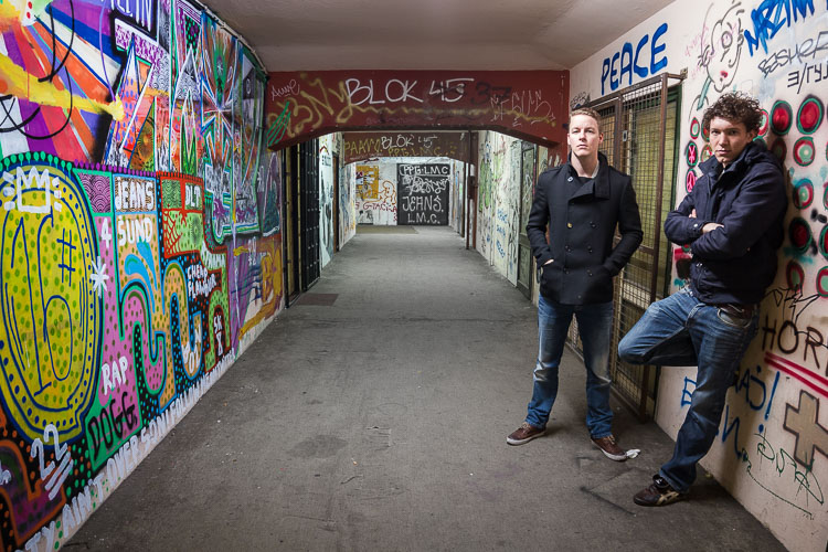 Inside the BIGZ building in Belgrade, Serbia together with Casper (photo taken from tripod)