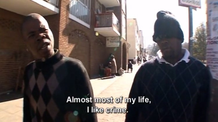 Screenshot of "Law and Disorder in Johannesburg", a documentary by Louis Theroux