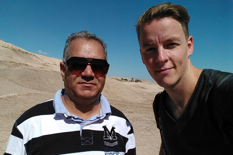 A selfie with Egypt's Minister of Antiquities.