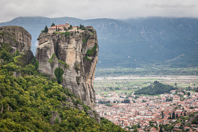 Monastery of the Holy Trinity - The Meteora are UNESCO protected complexes with Greek Orthodox monasteries, built on top of almost inaccessible rock formations.