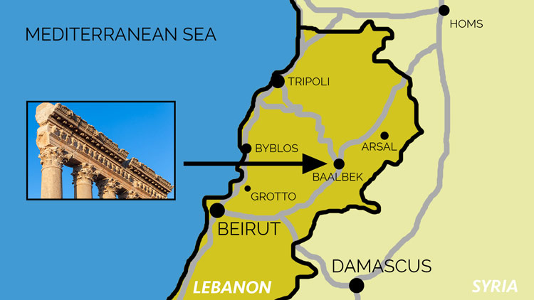 Map Baalbek